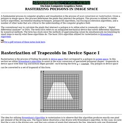 On-Line Computer Graphics Notes