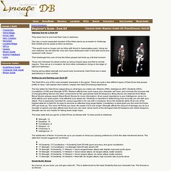 Lineage 1 Beginner's Dark Elf Guide