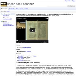 Google Linear Book Scanner