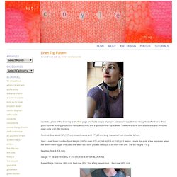 linen top pattern : Kat Coyle