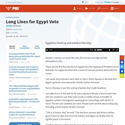 Long Lines for Egypt Vote