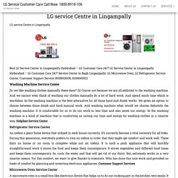 LG Service Center in Lingampally Hyderabad - LG Customer Care 24/7