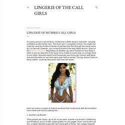 Lingerie of Mumbai Call Girls