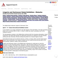 Lingerie and Swimwear Dubai Exhibition : Motexha