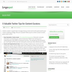 5 Valuable Twitter Tips for Content Curators