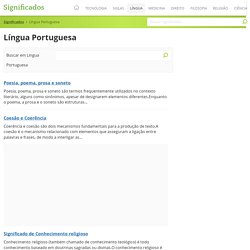 Língua Portuguesa - Significados
