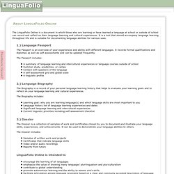 LinguaFolio Online - About