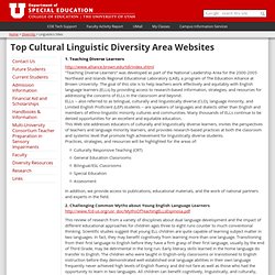 Diversity- Linguistics Sites - Department of Special Education - The University of Utah