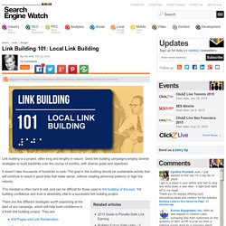 Link Building 101: Local Link Building