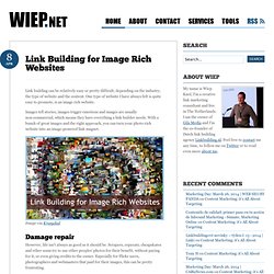 Link Building for Image Rich Websites - Wiep