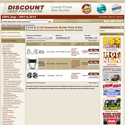 Jeep Long Arm Conversion Kits, 3 Link & 4 Link Jeep Builder Parts - Discount Jeep Parts.com