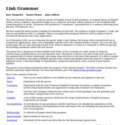 Link Grammar