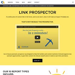 Citation Labs Link Prospector