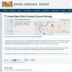 Linked Open Data & Jewish Cultural Heritage