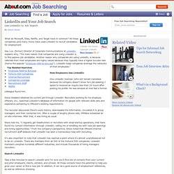 LinkedIn and Your Job Search
