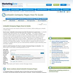 LinkedIn Company Pages How To Guide