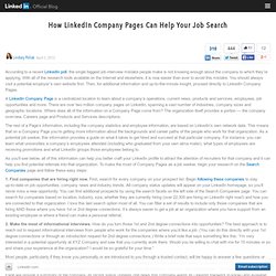 The LinkedIn Blog Company Pages «