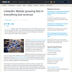 LinkedIn: Mobile growing fast in everything but revenue