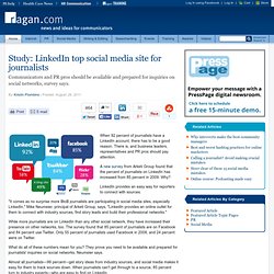 Study: LinkedIn top social media site for journalists