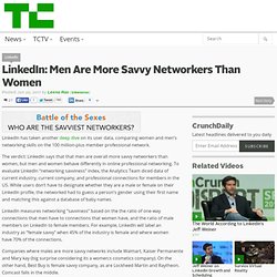 LinkedIn: Men Are More Savvy Networkers Than Women