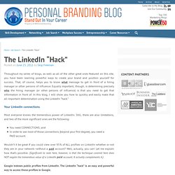 The LinkedIn “Hack”