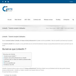 LinkedIn : Tutoriel complet d'utilisation