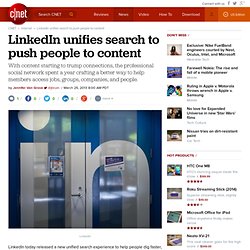 LinkedIn unifies search to push people to content