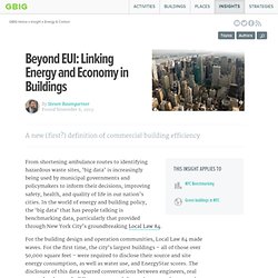 Beyond EUI: Linking Energy and Economy in Buildings