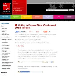 Linking to External Files, Websites and Emails in Flash
