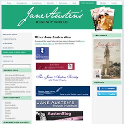 Jane Austen’s Regency World magazine