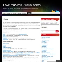 Computing for Psychologists
