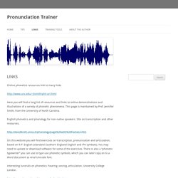 Pronunciation Trainer