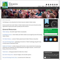 Tolkien Society Links Page
