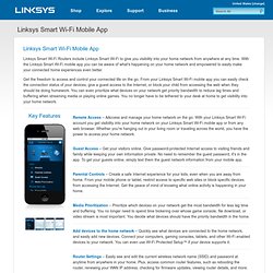 Linksys Smart Wi-Fi Mobile App