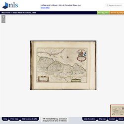 Lothian and Linlitquo / Joh. et Cornelius Blaeu ex... - Blaeu Atlas of Scotland, 1654