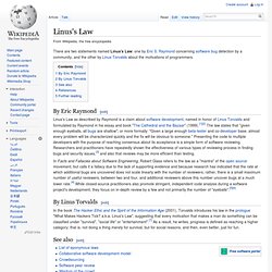 Linus's Law