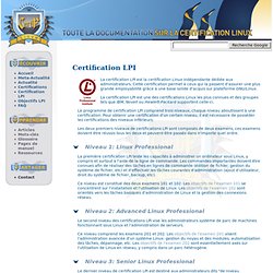 Linux Certif - La certification LPI - Iceweasel