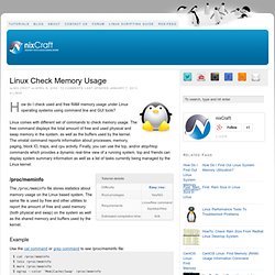Linux Check Memory Usage
