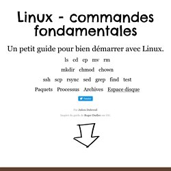 Linux - Commandes fondamentales