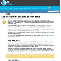 The best Linux desktop search tools