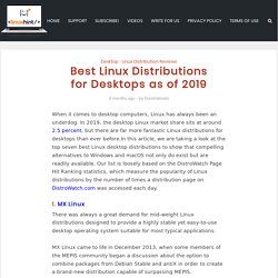 Best Linux Distributions for Desktops as of 2019 – Linux Hint