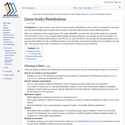 Linux Guide/Distributions