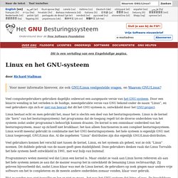 Linux en GNU - GNU-project
