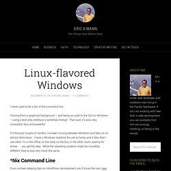 Linux-flavored Windows