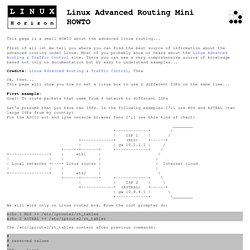 LiNUX Horizon - Linux Advanced Routing mini HOWTO
