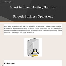 Linux Hosting Plans