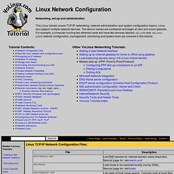 Linux Tutorial - Linux Network Administration