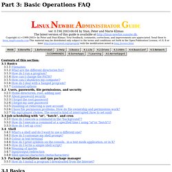 Linux Newbie Guide: Basic Operation FAQ