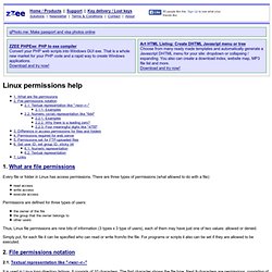 Linux permissions