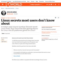Linux secrets most users don't know about